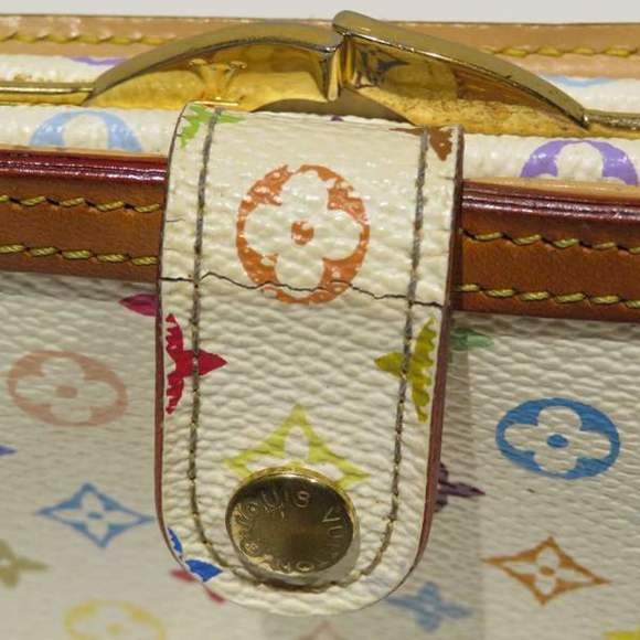 LOUIS VUITTON Monogram Multicolor Portomone Bier Viennois M92987 Clasp Wallet Bi - Picture 8 of 9